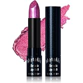 Kiuroziy Glitter Metallic Lipstick,Long Lasting Waterproof Smudge Proof,Shimmer Metallic Lipsticks for Women, Plump Matte (#C06)
