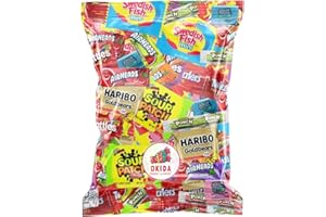 OKIDA Halloween Candy Variety Mix – Individually Wrapped Fruity, Chewy & Hard Treats for Trick-or-Treat, Pinatas, Party Favors, Candy Buffets & Seasonal Celebrations – 2 lb Bulk Bag
