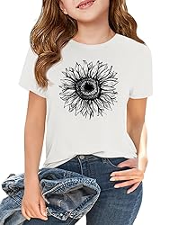 Girls Short Sleeve T Shirts Kids Summer Tops