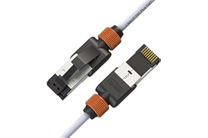 LINKUP - [Tested with Versiv CableAnalyzer] Cat7 Ethernet Patch Cable -3 FT (1 Pack) 10G Double Shielded RJ45 S/FTP | Network
