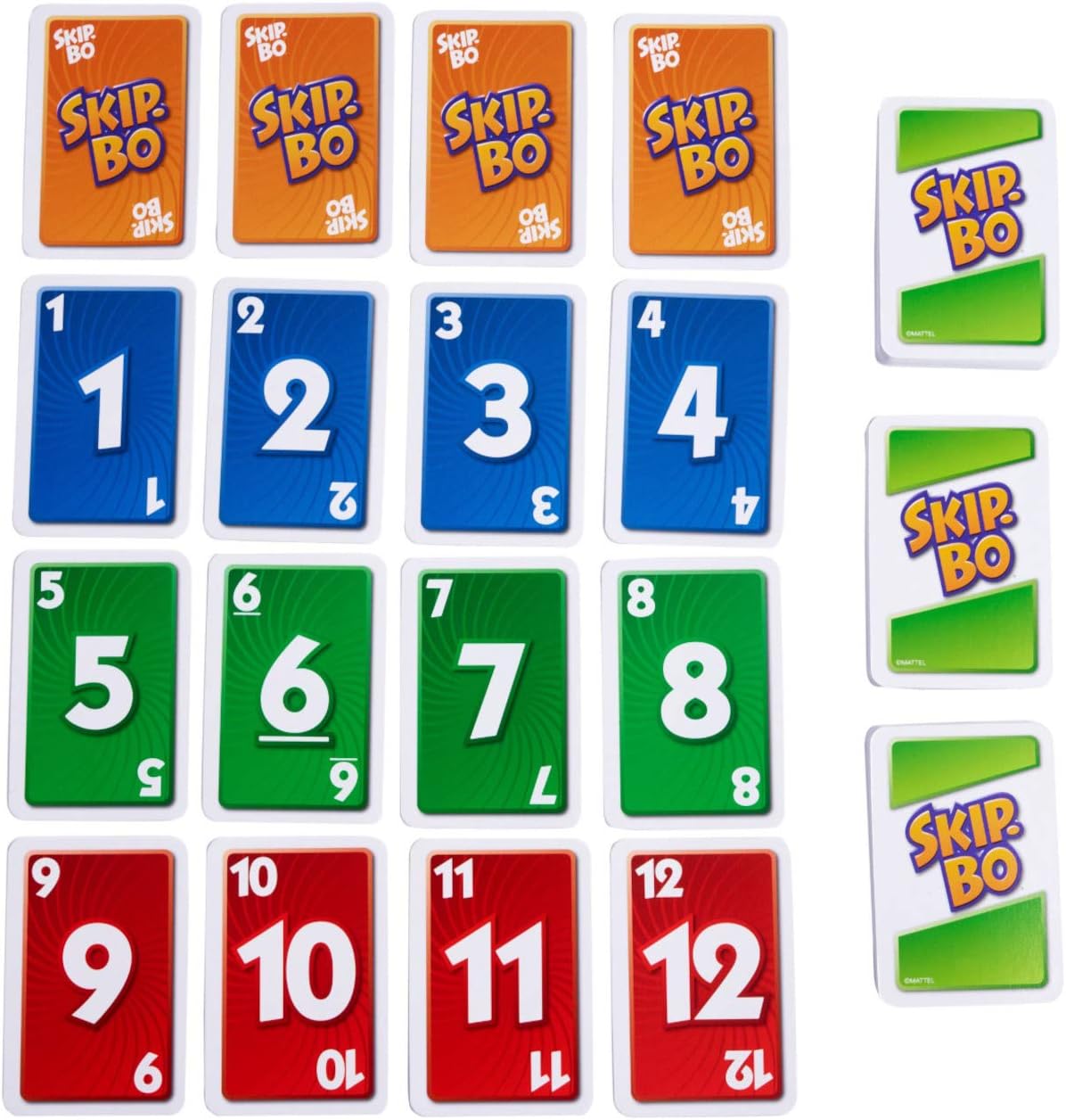 Skip Bo Card Game in Decorative Tin with 162 Cards, Sequencing Family Game for 2 to 6 Players, Kids Gift for Ages 7 Years & Older [ Exclusive]: Toys & Games