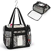 Large Shower Caddy Portable, Mesh Shower Caddy with Hook, Hanging Toiletry Bag with Dividers, Quick Dry Bathroom Tote Shower Bag with Bottom Zipper Open Design for Gym, Dorm, Camping, Beach, Travel