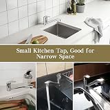 Hapilife Kitchen Sink Mixer Tap Single Lever with Long Swivel Spout Chrome view 4