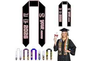 Custom Graduation Stole with Name Personalized Sash for Graduation Customized Photo Text Grad Scarf Class of 2026 72in