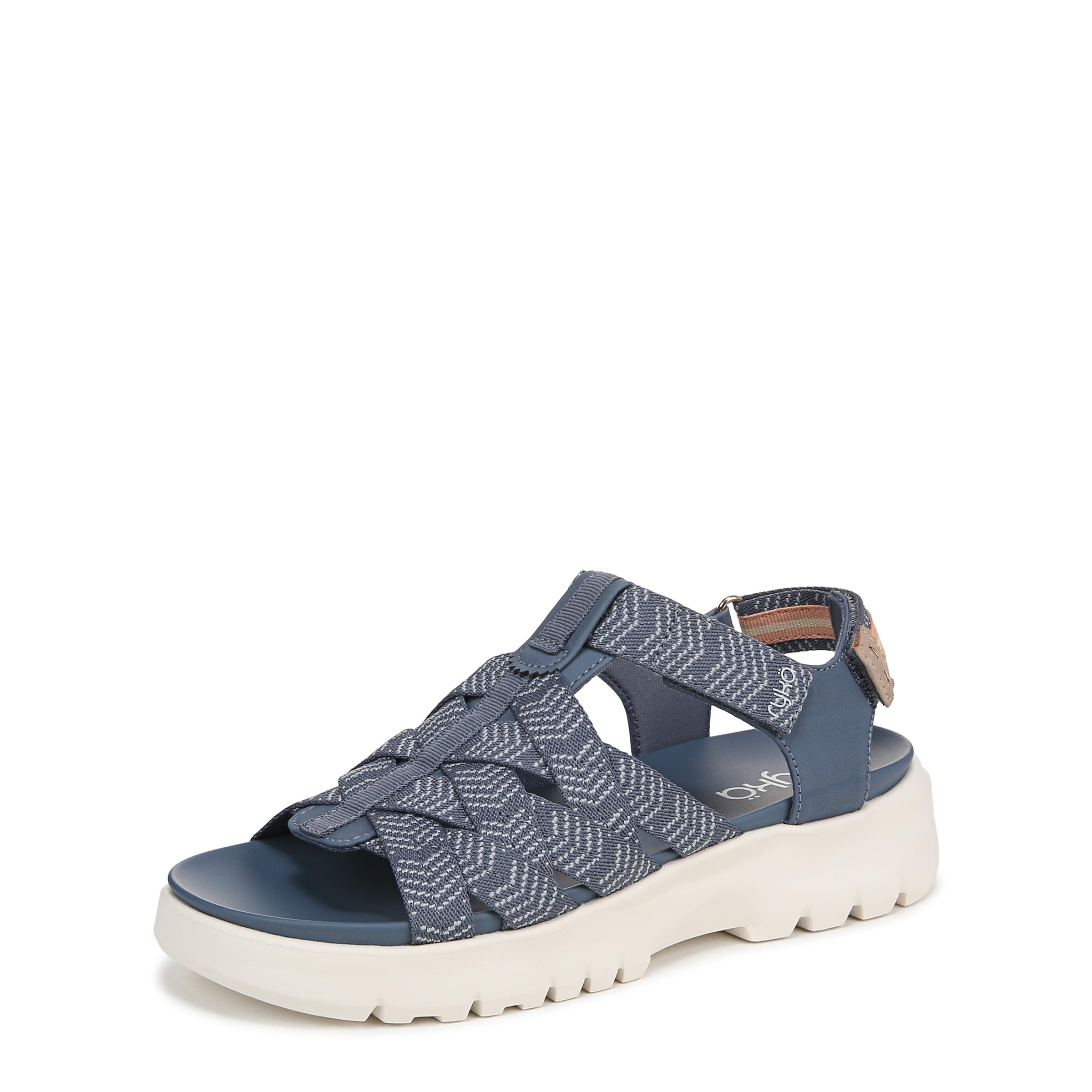 Ryka Womens Blissful Strappy Sandals Flintstone blue 9.5 M