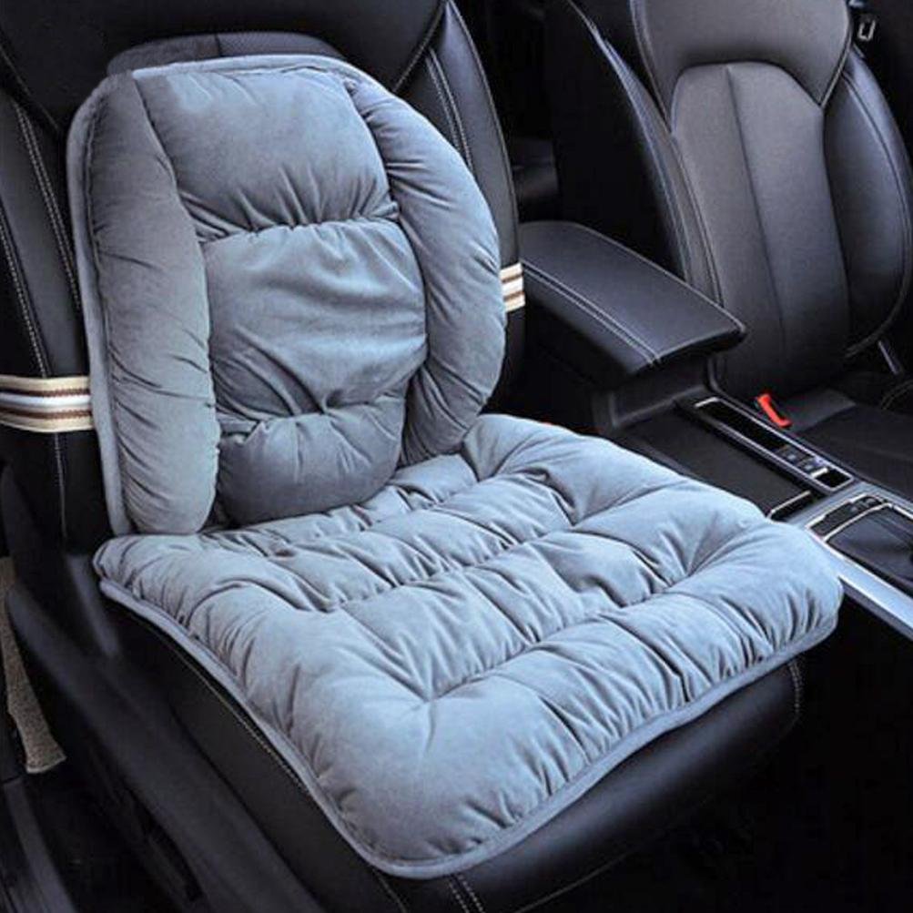 Rirui調節可能な腰椎枕バックサポートと車シートクッションマッサージャー B075w9xwzg グレー 健康クッション 新入荷