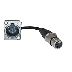 MCSPROAUDIO 2ft Pigtail: XLR Male Panel Mount to