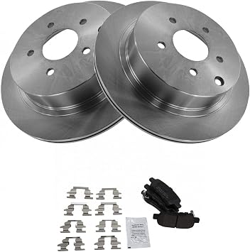 Premium Posi Semi Metallic Disc Brake Pad Set Front /& Rear for Subaru