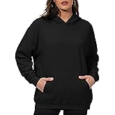 PrettyGuide Women's Casual Fall Long Sleeve Cotton Sweatshirts Oversized Hoodies Fleece Pullover with Pocket