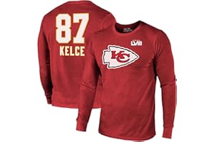 Majestic Threads Men's NFL Super Bowl LVIII Name & Number Tri-Blend Long Sleeve T-Shirt
