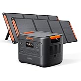 Jackery HomePower 3000 Portable Power Station with 2X 200W Solar Panels, 3600W (Surge 7200W) Output, 3072Wh LFP Battery Solar