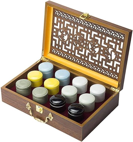 L.TSN Kaffeebehälter Gläser, Set von 12 Tee Kaffee Zucker Kanister