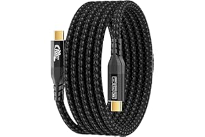 USB c Cable 6.6ft/2m Compatible with Thunderbolt 4/3, USB 3.2 Gen 2 20Gbps High Speed Data Transfer, 100w Fast Charging & 4K@