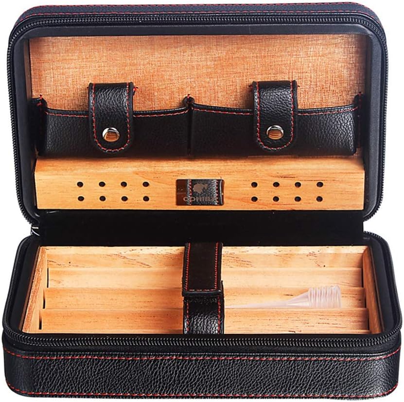 Panjianlin Caja de cigarros Paquete de 4 cigarro portátil Funda de