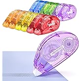 Marsrock Double-Sided Adhesive Dots Roller, 12 Pack (0.31IN x 26FT) Dots Glue, Craft & Scrapbook Supplies for Gift Wrapping,