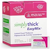 SimplyThick EasyMix | 200 Count of 6g Individual Packets | Gel Thickener for those with Dysphagia &amp; Swallowing Disorders | Creates An IDDSI Level 2 &ndash; Mildly Thick (Nectar Consistency)