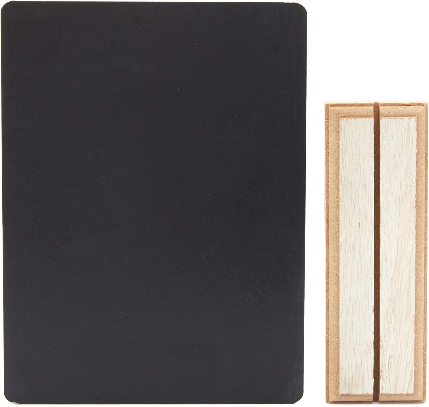 Juvale Mini Tabletop Chalkboard Signs with Wood Base (6 Pack), 6 x 8 Inches : Office Products