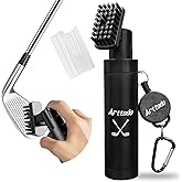 Arttodo Golf Club Brush Cleaner with Clip, Easy Cleaning with Nylon Bristle, Holds 5 Ounces, Durable and Portable Golf Accessories Keeping Your Golf Clubs Clean