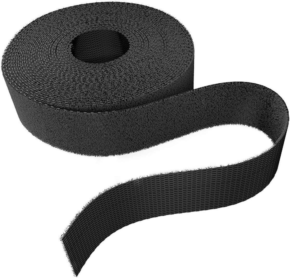 KabelDirekt - Klett Kabelbinder wiederverschließbar - 20mm x 5m - (Rolle für Kabel, frei zuschneidbar & wiederverwendbar, schwarz)