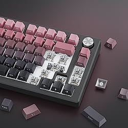Hkfos Gradient Side Print Keycaps Pink, Double Shot