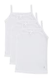 Feathers Girls Solid Rib White Snug Fit Tagless