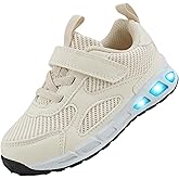 Floranate Light Up Toddler Boys Girls Shoes LED Flashing Lightweight Tennis Walking Sneakers for Toddler and Little Kid