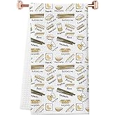 WCGXKO Pasta Themed Kitchen Towel - Italian Cooking Gift for Pasta Lovers