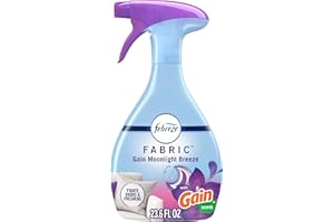 FEBREZE Odor-Fighting Fabric Refresher with Gain,Moonlight Breeze, 23.6 fl oz