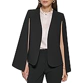 DKNY Womens Open Front Blazer Cape