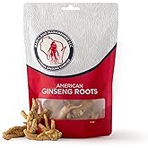 Dairyland American Ginseng Roots 西洋参 - 4 oz Pack of Wisconsin Ginseng Root - Authentic American Ginseng - Non-GMO, Gluten Free Whole Ginseng - Use This Herbal Supplement in Soup, Tea, Congee