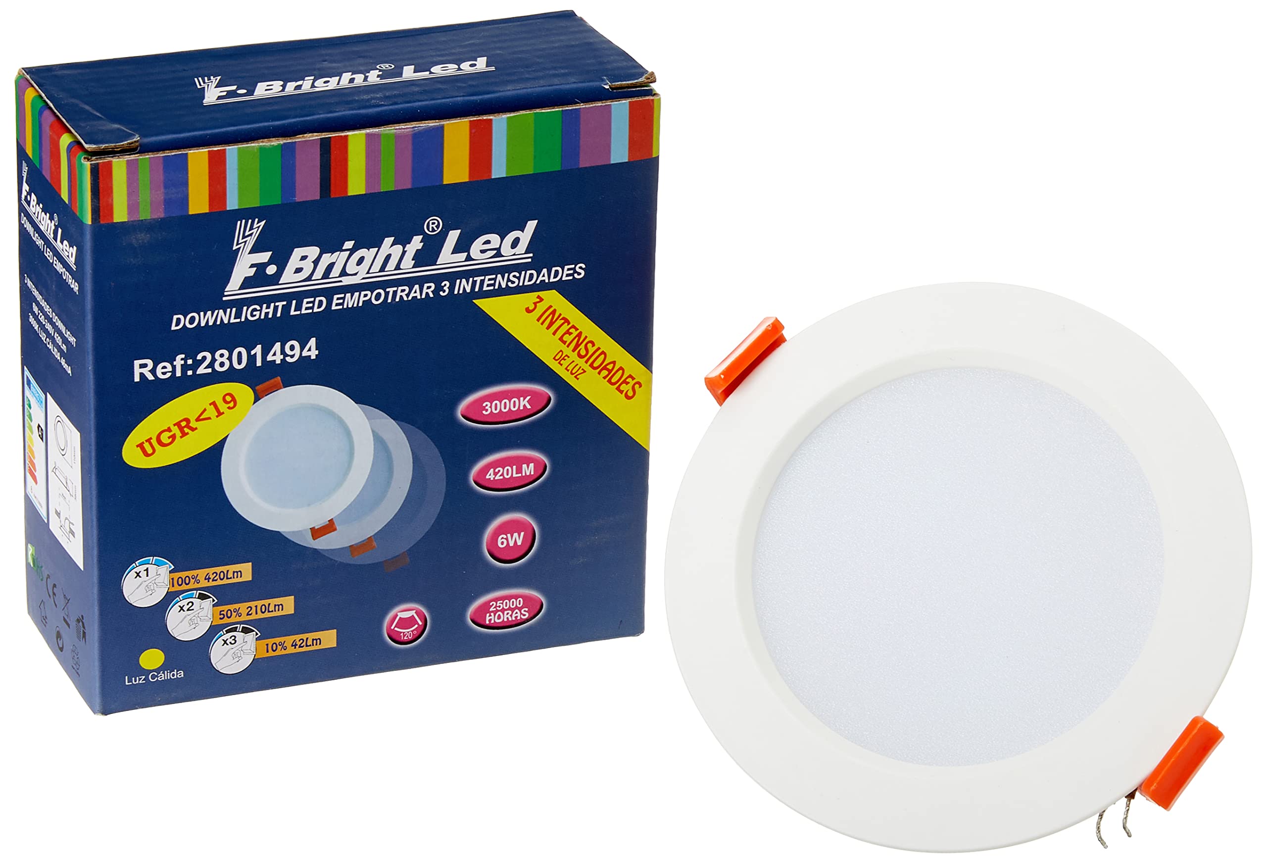 Fbright Led Dwonlight, White
