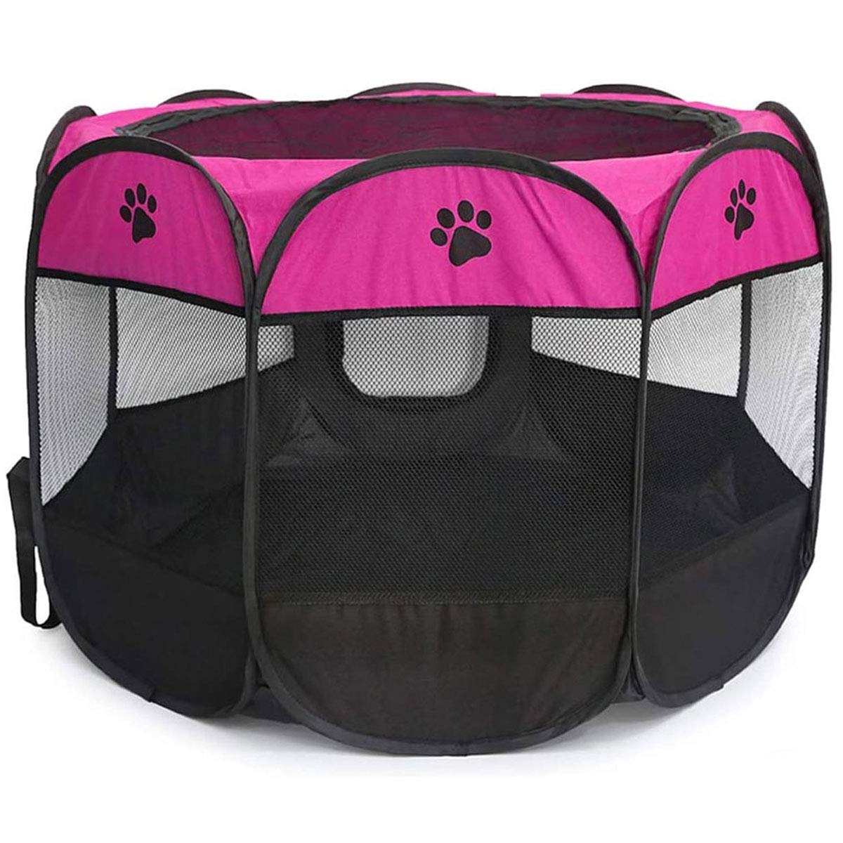 BEIKOTT Pet Playpen, Foldable Dog Playpens, Portable Exercise Kennel Tent for Puppies/Dogs/Cats/Rabbits, Dog Play Tent with Removable Mesh Shade Cover for Travel Indoor Outdoor Using