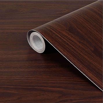 Cvanu Self Adhesive Wood Grain Wallpaper Waterproof Old Furniture