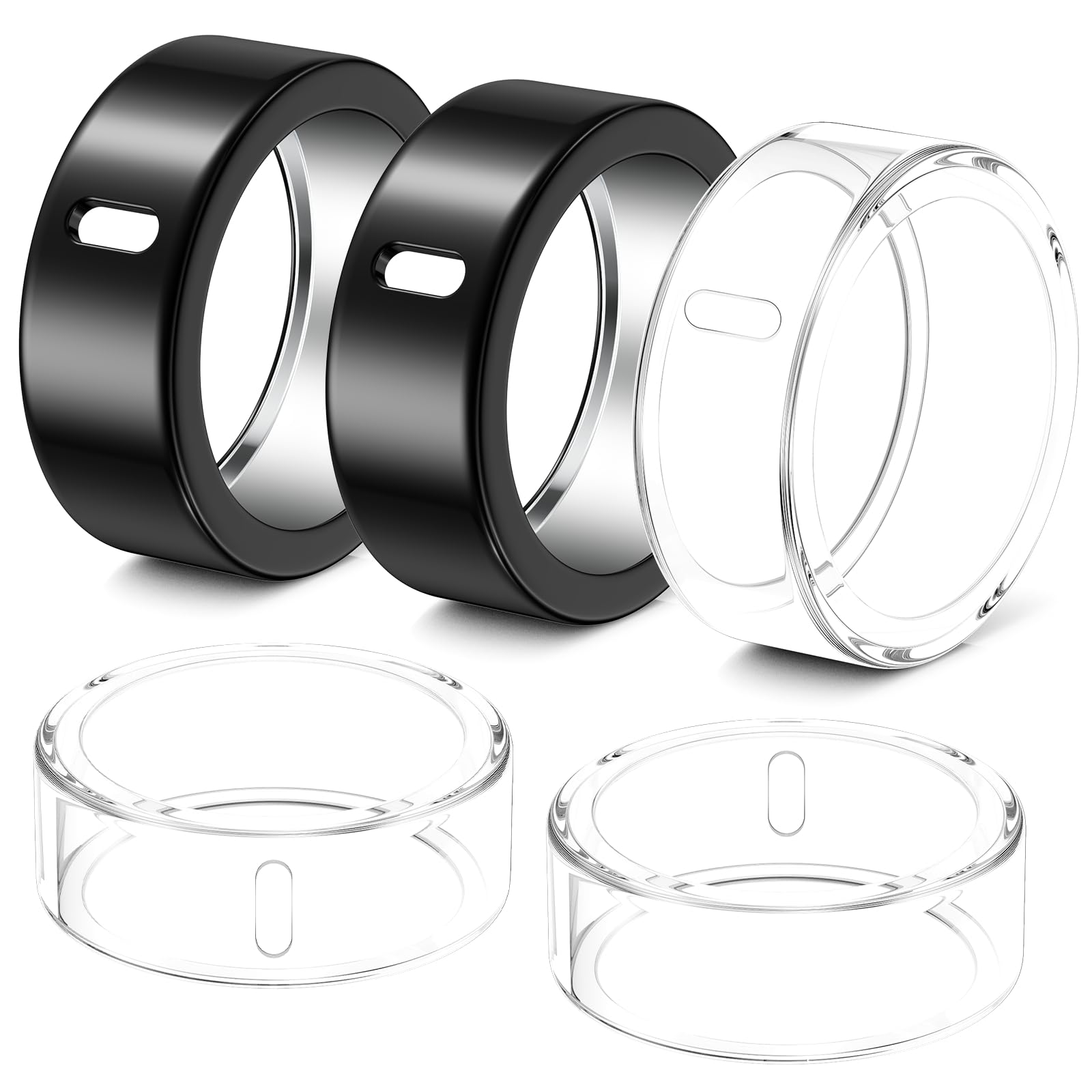Photo 1 of Hexasider 5 Pack Ring Cover Compatible with Oura Ring Gen 4/Oura Ring Gen 3 Horizon/Heritage, Abrasion-Resistant TPU Case for Oura Ring Protector Accessories for Oura Size 13