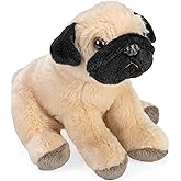 Wild Republic Pocketkins Pug Stuffed Animal - 5"