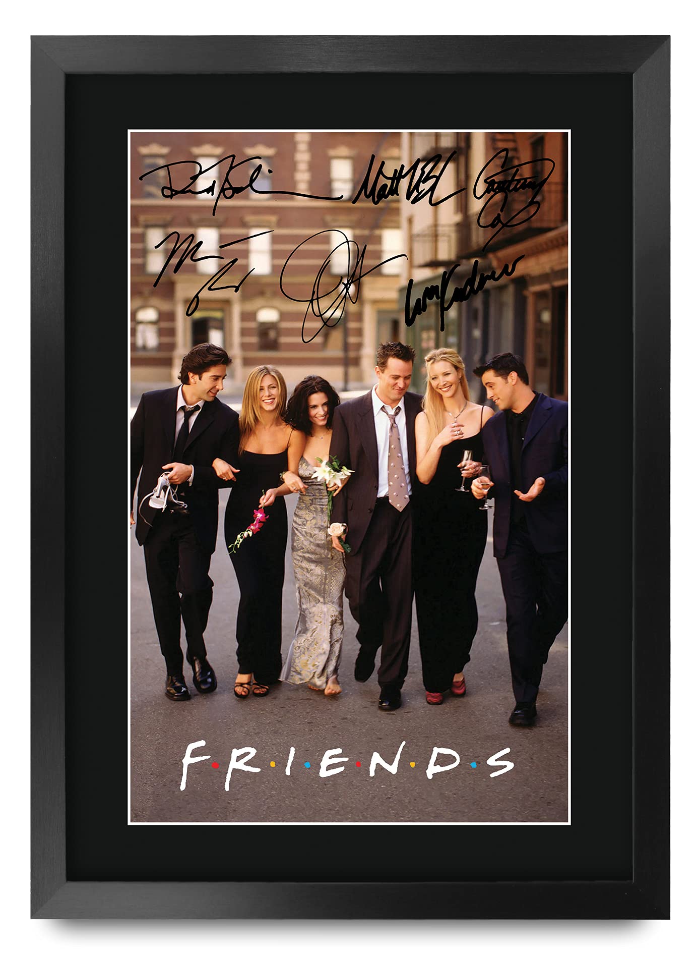 HWC Trading A3 FR Friends TV Show Poster Signed Gift FRAMED A3 Printed Autograph Gifts Print Photo Picture Display — image 1