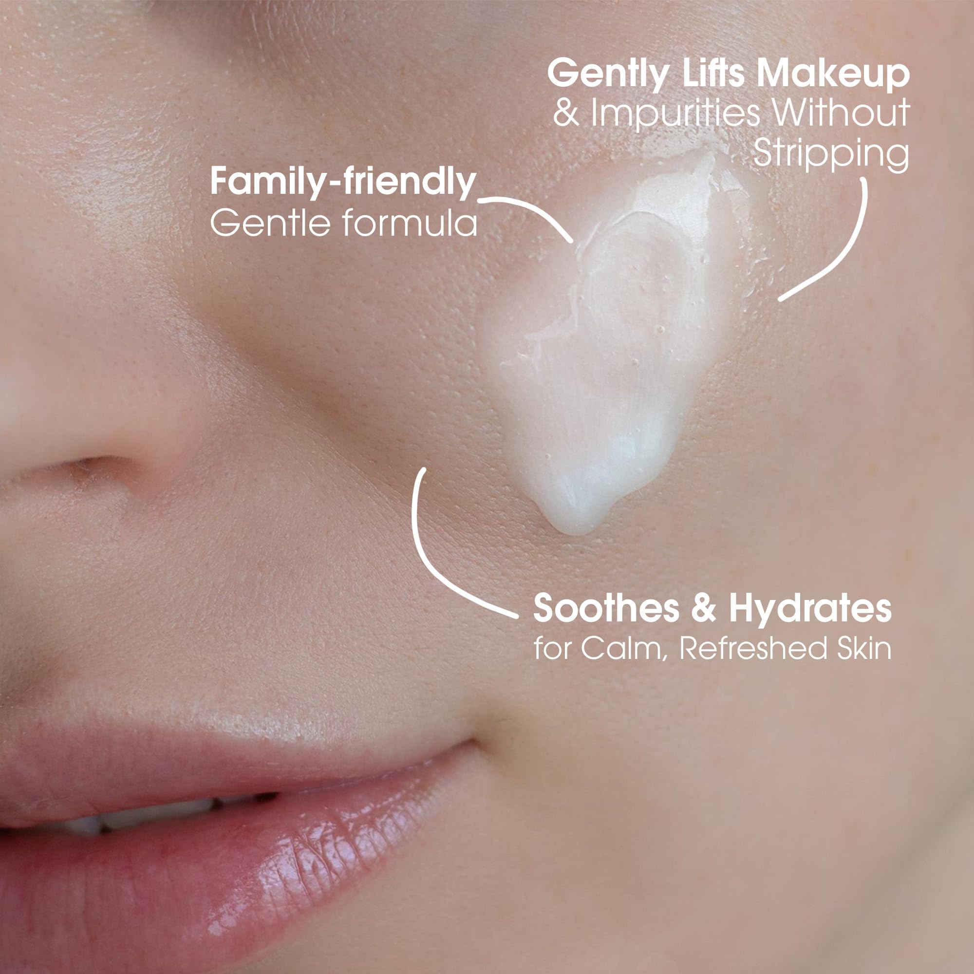 Yes To Cucumbers Daily Gentle Milk Cleanser, Soothing Face Wash That Won't Strip Your Skin & Holds Moisture, With Cucumber Extract, Soy Proteins & Green Tea, Natural, Vegan & Cruelty Free, 6 Fl Oz