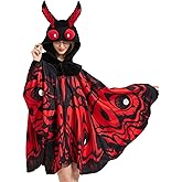 YUTCOTC Unisex Mothman Costume Mothman Hooded Halloween Costumes Party Cape Cosplay