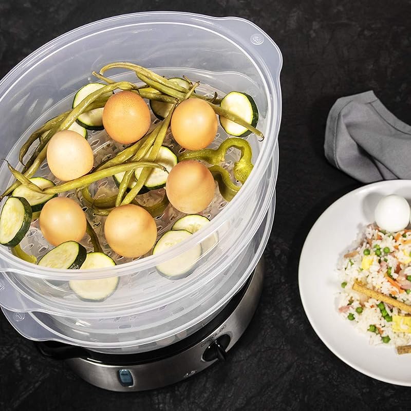 Elektrischer Dampfgarer Vapovita 3000 Inox - 800 W, 9 L, 3 Behälter — Foto 5 von 5