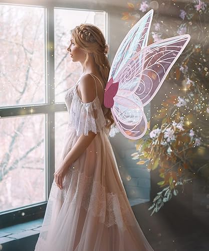 Fairy Wings for Adults, STOPKLAS 2Pcs Fairy Costume for Women Girls Costume Wings, Sparkling Sheer Butterfly Wings for Adult, Birthday Halloween Costume Dress Up Fairy Accessories for Women Girls Kids in Kenya | Fairy Wings for Adults, STOPKLAS 2Pcs Fairy Costume for Women Girls Costume Wings, Sparkling Sheer Butterfly Wings for Adult, Birthday Halloween Costume Dress Up Fairy Accessories for Women Girls Kids in Kenya |