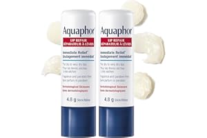 EUCERIN AQUAPHOR Lip Repair Stick DUO PACK for Dry, Chapped and Cracked Lips, 2x4.8g