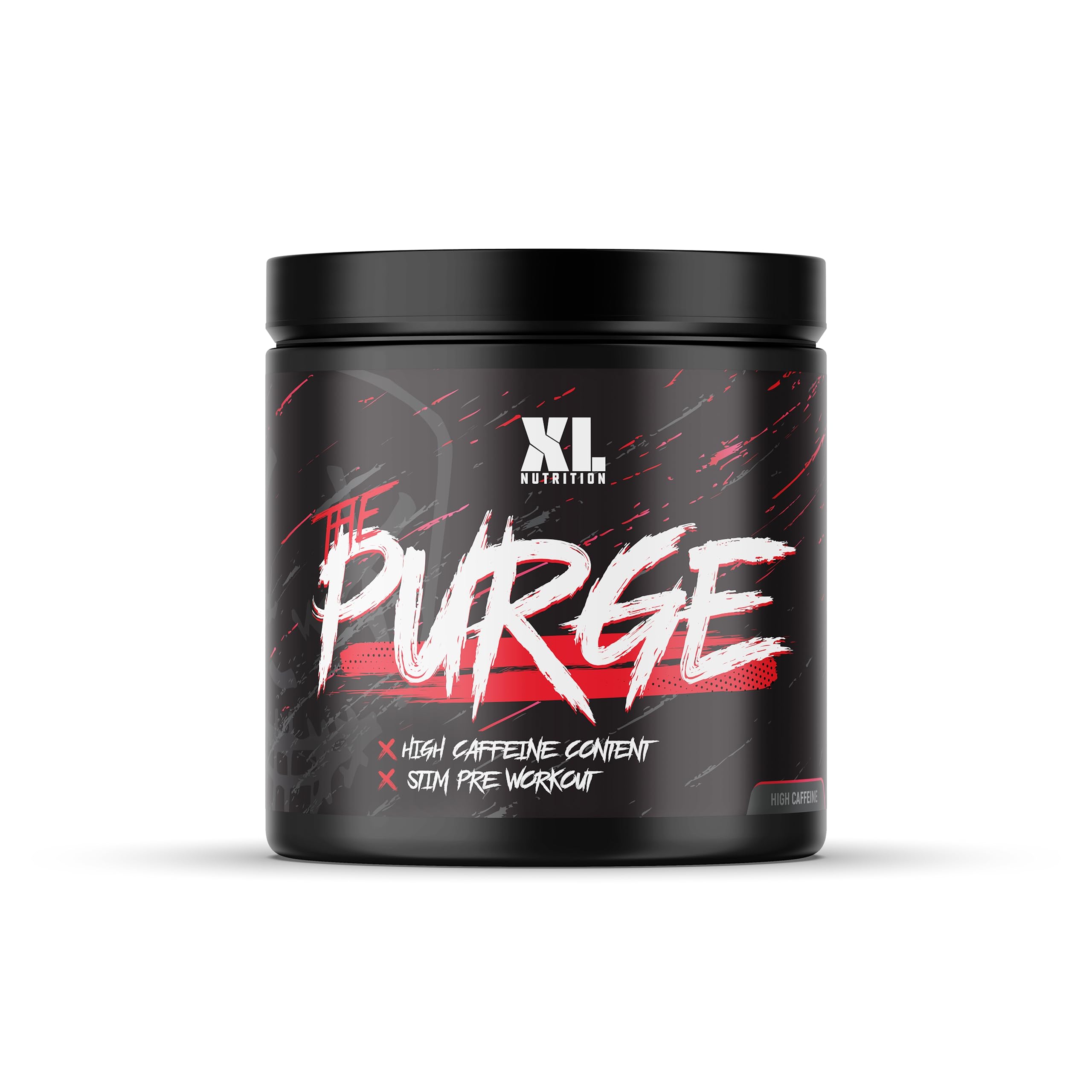 XL Nutrition The Purge | Pre Workout 225g | High Caffeine Content | Helps with Energy, Focus and Blood Flow | No Crash | Potent Formula | Quick Absorbing (Cherry Slush)