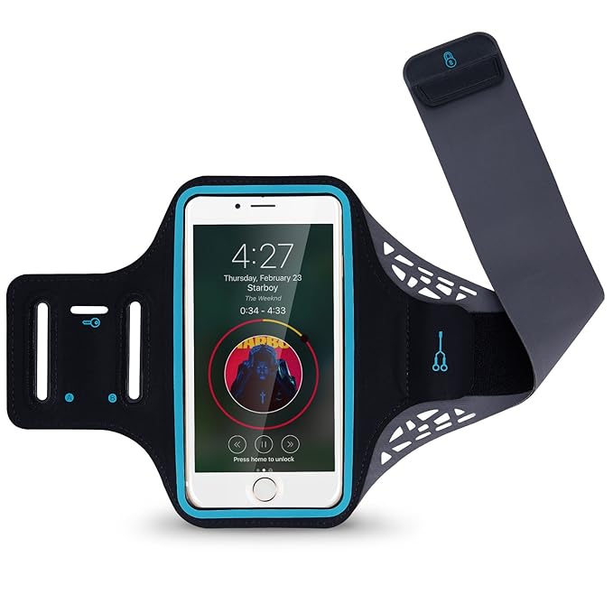 GIM Sport Armband Armtasche Handy Handytasche Handyarmband für Sport für Handys bis zu 5,5 Zoll iPhone 8 Plus iPhone 8 iPhone
