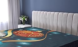 Ambesonne Christmas Fitted Sheet, Vivid Classical