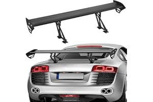 VEVOR GT Wing Car Spoiler, 43.3 inch Universal Spoiler with Single Deck, Adjustable Lightweight Aluminum, Car Rear Spoiler Wing, Racing Spoiler BGW/JDM Drift Black