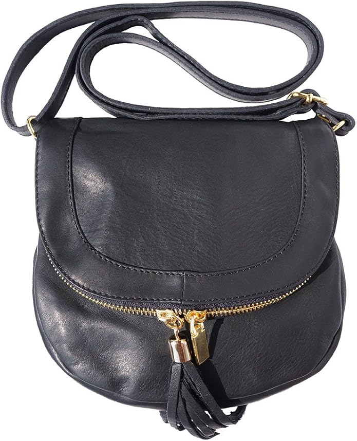 FLORENCE LEATHER MARKET Women's Shoulder Bag S black Size S Amazon.co
