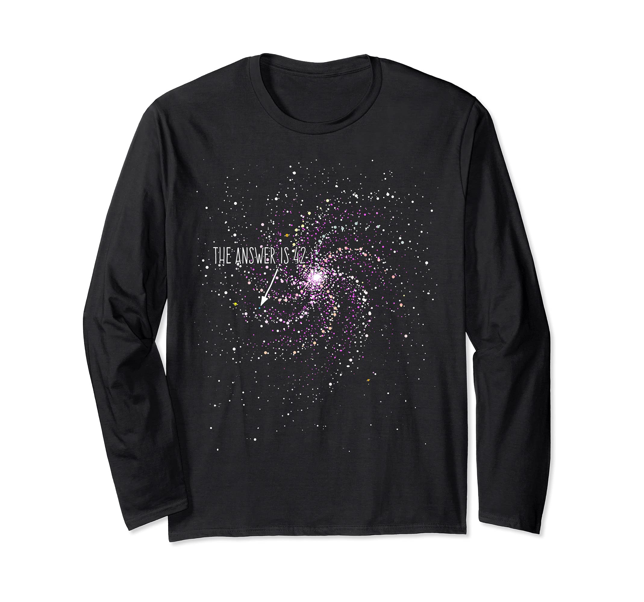 The Answer is 42 Galaxy Spiral Long Sleeve T-Shirt