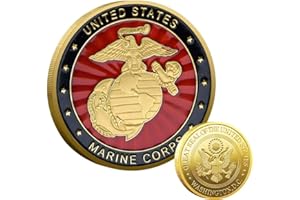 YIQILAFADA USMC Coin - Marine Corps Gifts for Men USMC Challenge Coin with The Great Seal of The United States