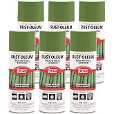 Rust-Oleum Industrial Choice Rebar Epoxy Spray Paint, Green, 6-Pack | 1600 System, 12oz. Fast-dry multi-purpose enamel for metal, wood &amp; more; durable pro-grade color, indoor/outdoor coverage.