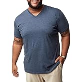 Fresh Clean Threads Men's T-Shirts V Neck Premium Basic Short Sleeve Tees - Fitted Style, Ultra Soft, Tag-Free Comfort